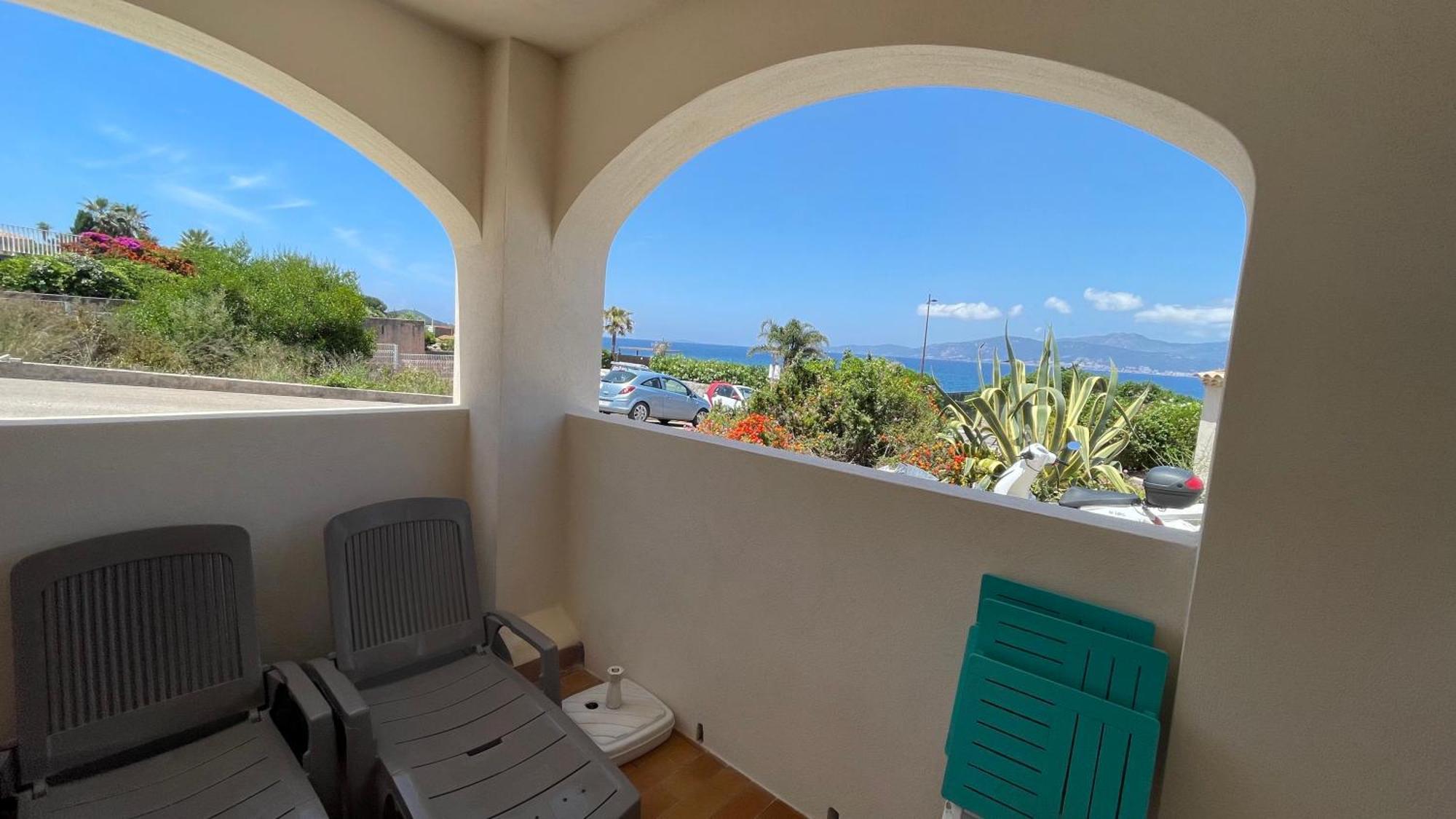 Vue Mer Panoramique Plage 50M Porticcio Corse Экстерьер фото